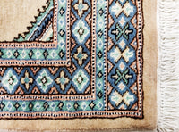 Lahore, 126x78 cm, Wolle und seide, Pakistan