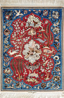 Isfahan, 100x70 cm, Feine wolle und seide, Iran