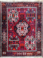 Shiraz (antik), 153x120 cm, Wolle, Iran