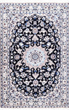 Nain 9 La, 127x108, Wolle und seide, Iran