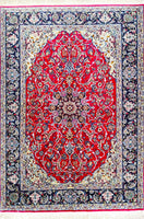 Isfahan, 160x110 cm, Feine wolle und seide, Iran