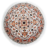 Tabriz 50 raj, 102 cm (priemer), Wolle und seide, Iran