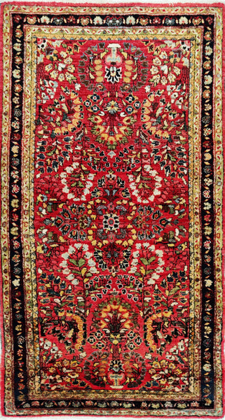 Bidjar (antik), 126x63 cm, Wolle, Iran
