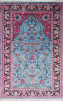 Kashmir Rayon, 186x120 cm, Pflanzenseide, Indien