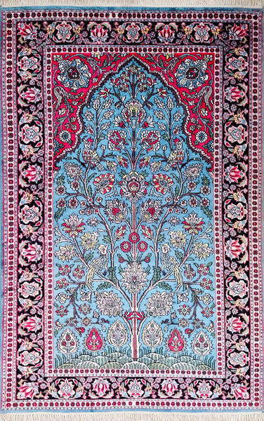 Kashmir Rayon, 186x120 cm, Pflanzenseide, Indien