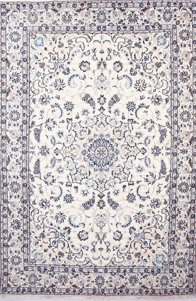 Nain 9 La, 357x240 cm, Wolle und seide, Iran