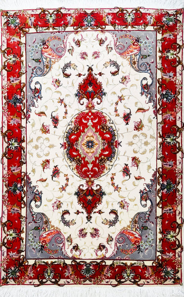 Tabriz 50 Raj, 151x101 cm, Wolle und seide, Iran