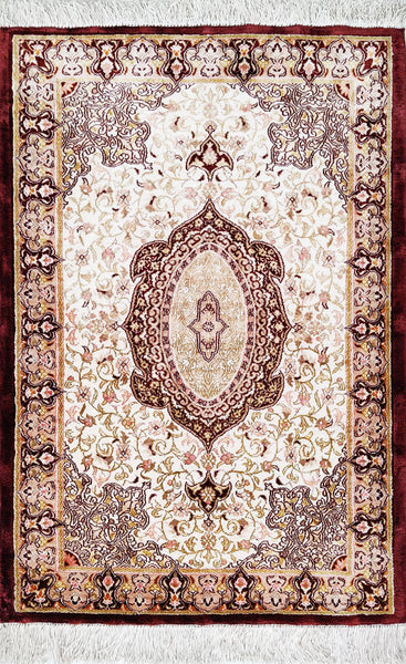 Ghom, 83x56 cm, Seide, Iran - Orientteppiche Zarif
