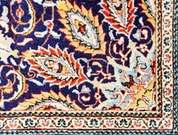 Ghom Kork, 232x137 cm, Feine wolle, Iran - Orientteppiche Zarif