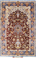 Isfahan Fine, 180x110 cm, Wolle und seide, Iran - Orientteppiche Zarif