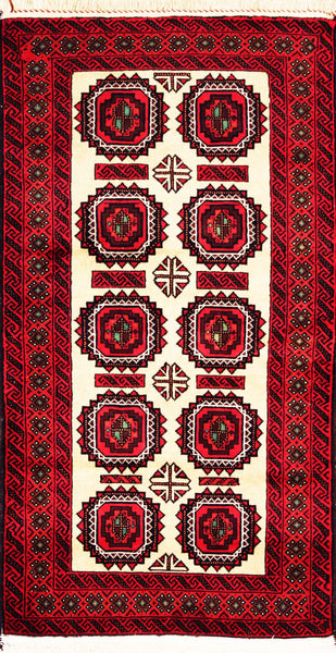Baluch, 185x98 cm, Wolle, Iran - Orientteppiche Zarif