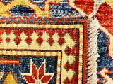 Kazak, 225x150 cm, Wolle, Afghanistan - Orientteppiche Zarif