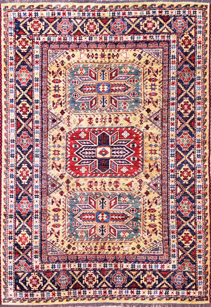Kazak, 208x151 cm, Wolle, Afghanistan - Orientteppiche Zarif